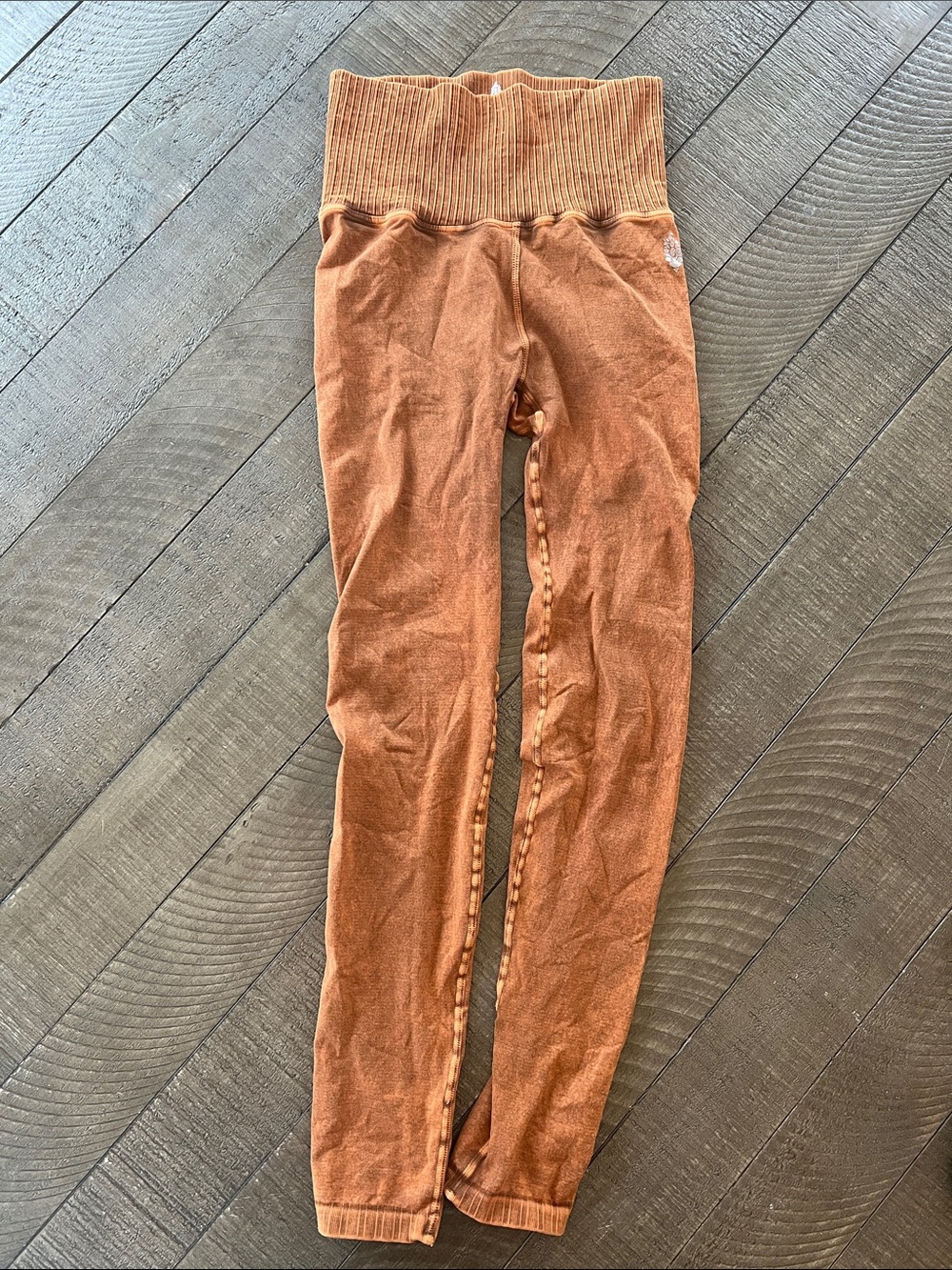 FP Movement by Free People Rust Brown High-Waist 7/8 Leggings